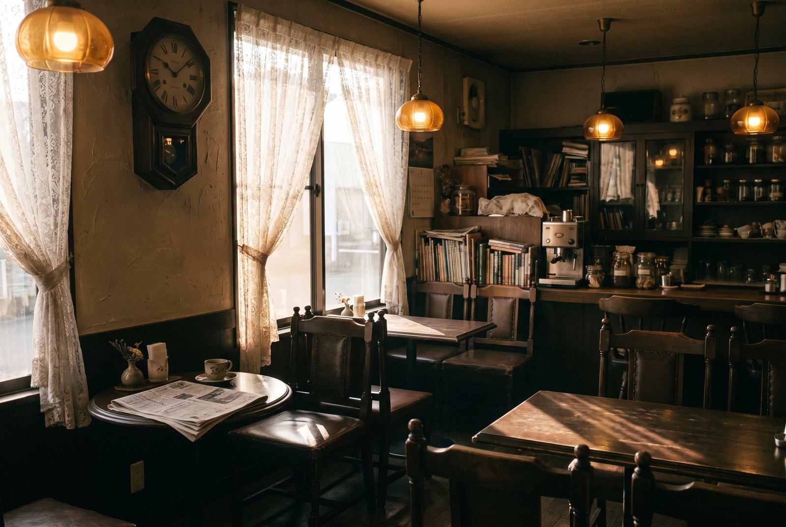 朝の店内