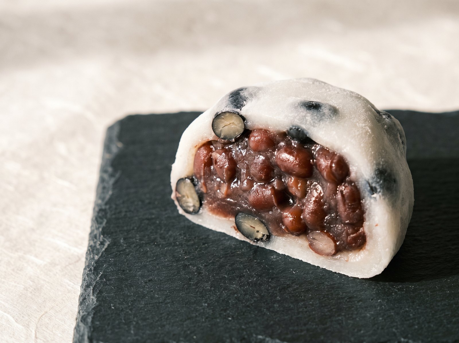 豆大福の断面